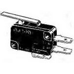 SPDT Snap Action Switch, 10A 250VAC, Hinge Lever, Screw/Solder