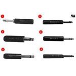 Conn 1/4" Phone Plug M 2 POS ST Cable Mount 2 Terminal 1 Port