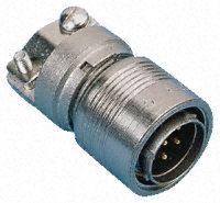 Jaeger 5302 Series, 3 Pole Cable Mount Miniature Connector Socket, 15mm Shell Size, Female Contacts, Push-Pull Mating