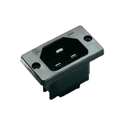 Hot wire connector C22 Plug, vertical mount Total number of pins: 2 + PE 16 A Black Kaiser 784/SW/C 1 pc(s)