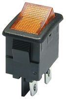 Illuminated Rocker Switch DPST 10A 125VAC Red LED