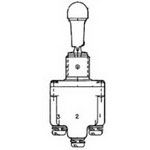 Switch Toggle ON ON SPDT Locking Lever Screw 20A 277VAC 250VDC Panel Mount with Threads