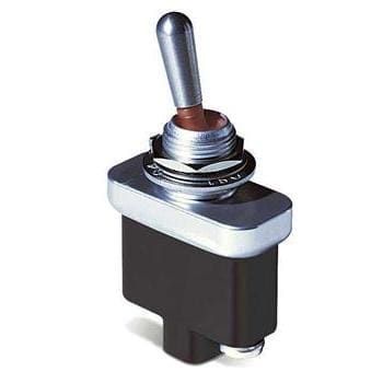 Switch Toggle ON OFF ON DPDT Round Lever Screw 20A 115VAC 28VDC Panel Mount with Threads