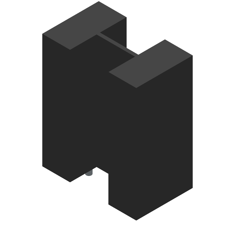 Heat Sink, Omnidirect, Aluminum, Anodized,