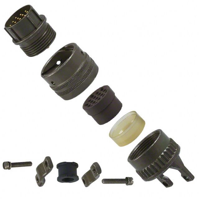 MIL-DTL-26482 Circular Connector, 19 Pos, Size 14, Male Plug, 7.5A, 600V