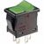 DPST Illuminated Rocker Switch, 9A 250VAC, Green LED, Panel Mount