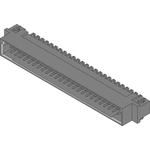 CONN DIN 41612 HDR 50 POS 2.54MM SOLDER RA EDGE MOUNT TRAY