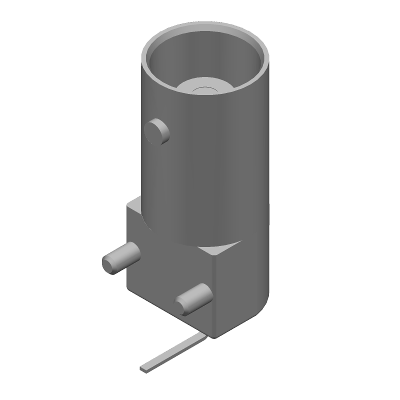 RF Coaxial Connector, Female, 50 Ohm, 4GHz, PCB Mount, Right Angle