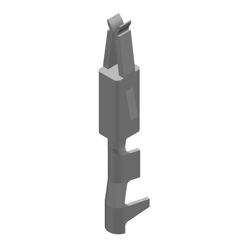 Female Signal Crimp Connector, 10A, Tin Plated Copper Alloy