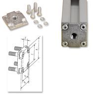 FOOT CONNECTION PLATE, M8; Thread Size - Imperial:-; Thread Size - Metric:M8; External Length:30mm; Product Range:-; SVHC:No SVHC (15-Jun-2015); External Length / Height:30mm; Thread Size:M8