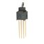Switch Toggle ON None ON DPDT Paddle PC Pins 0.1A 28VAC 28VDC 0.4VA PC Mount