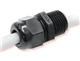 Liquid Tight Straight-Thru Cordgrips .181  - .312  CABLE NPT HUB BLACK