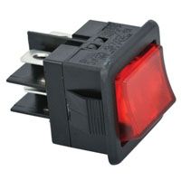 Rocker Switches & Paddle Switches ILLUMINATED RED