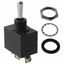 Switch Toggle (ON) OFF (ON) SPDT Round Lever Screw Lug 10A 250VAC 30VDC Panel Mount with Threads