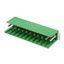 12 Pos RA Header, 3.96mm Pitch, Male Pin, Tin, Green