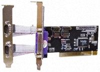 CUC 3 Port D-sub, 25 Pin, D-sub, 9 Pin PCI Serial Board