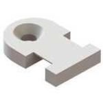 Cable Accessories Flat Tie Holder Nylon 6/6 Natural