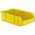 Storage Bin;  Polypropylene;  Yellow;  20 in. L X 12-3/8 in. W X 6 in. H