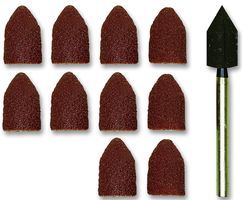 PROXXON         28987             SANDING CAP, 8MM, SHAFT, 10PC