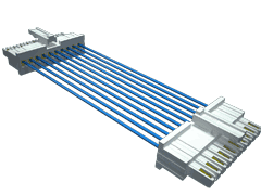 Cable Assembly AC Power 0.082m Power to Power 15 to 15 POS SKT-SKT Crimp-Crimp 30AWG