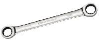 Gear Wrench 16 x 18 mm Bi-Hexagon Ratchet Spanner Double Ended, 210 mm length