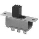 SPDT Slide Switch, 2 Pos, 0.3A 30VDC, Solder Terminal, Panel Mount