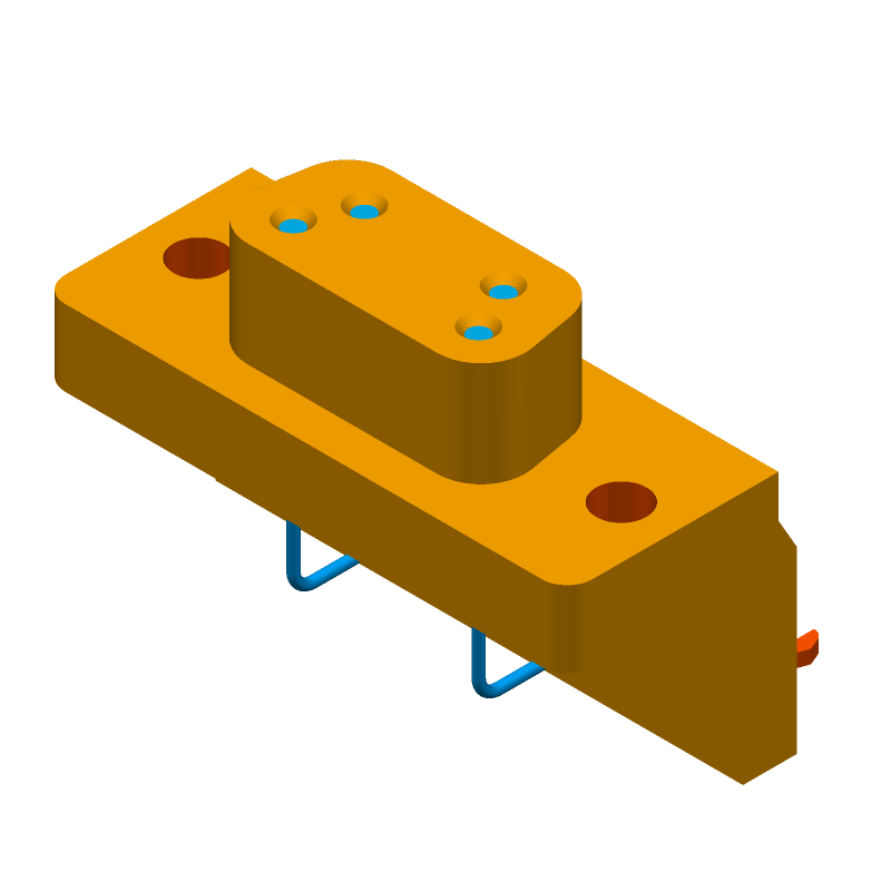 D Subminiature Connector, 9 Contact(s), Female, 0.108 inch Pitch, Solder Terminal, M3, Plug,