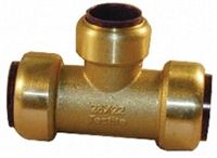 Pegler Yorkshire 22 x 15mm Branch Reducer Tee Brass Push Fit Fitting