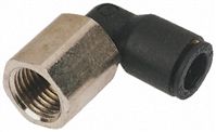 Legris Pneumatic Elbow Threaded-to-Tube Adapter, G 1/8 Female, Push In 8 mm