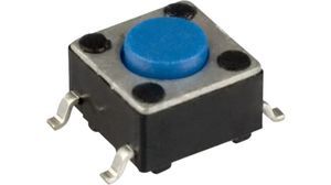 Tactile Switch SPST-NO 50mA 12VDC Through Hole