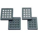 12-Key Keypad, 12VDC, 5mA, 1.72N, 1M Cycles, IP67