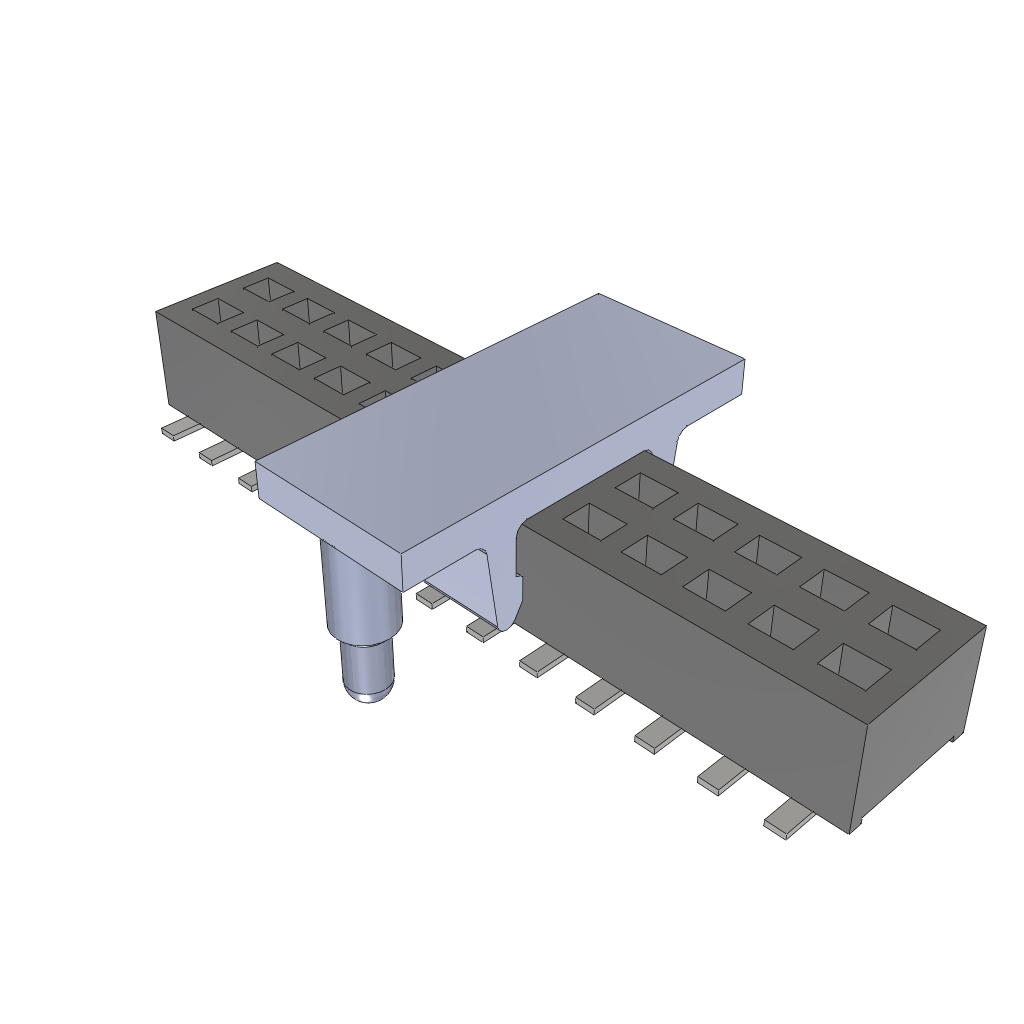 Conn Socket Strip SKT 26 POS 1.27mm Solder ST Bottom Entry SMD TIGER CLAW™ Tray