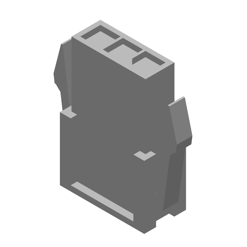 3 Pos Wire Housing, Male Pin, 4.2mm Pitch, 9A, 600V, Panel Mount