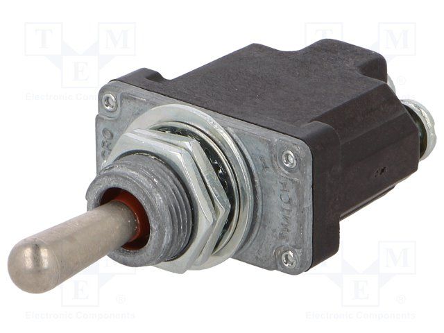 SPDT Toggle Switch, 15A 277VAC 250VDC, Screw Term, Panel Mount