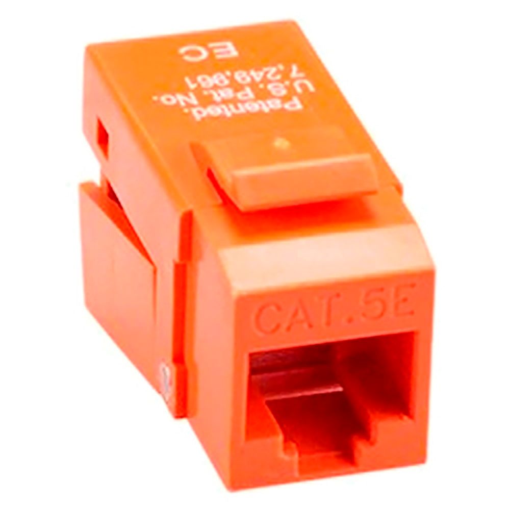 EZ-SnapJack Cat5e,  Orange.  40 pc/Installer Pack.