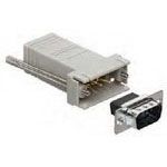Conn RJ-45-D-Sub Adapter M/M 8/9 POS ST 17 Terminal 2 Port