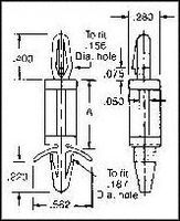 MULTICOMP   PCS-8   PCB MOUNTING, ROUND, NYLON, 7.1MM X 12.7MM