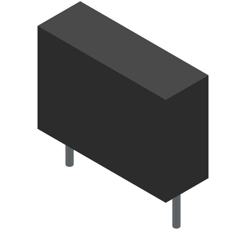 Cap Film Suppression X2 0.15uF 305VAC PP 10% (18 X 6 X 12.5mm) Radial Plastic Rectangular Can 15mm 105°C Bulk