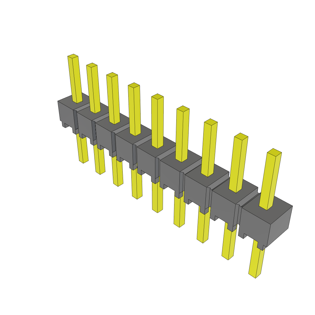 Variable Height PCB Header Strips, 0.100" pitch