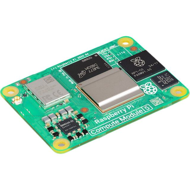 Wireless compute module with 2GB RAM and 16GB eMMC
