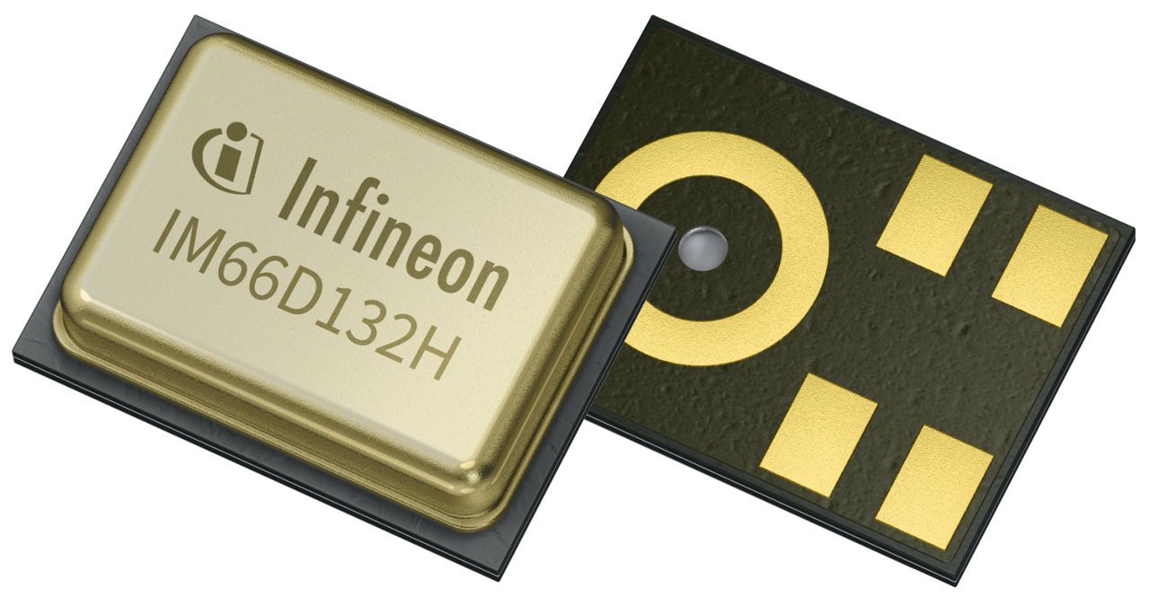 Ultra-low-power digital PDM MEMS microphone, 66.5 dB(A), 132 dBSPL