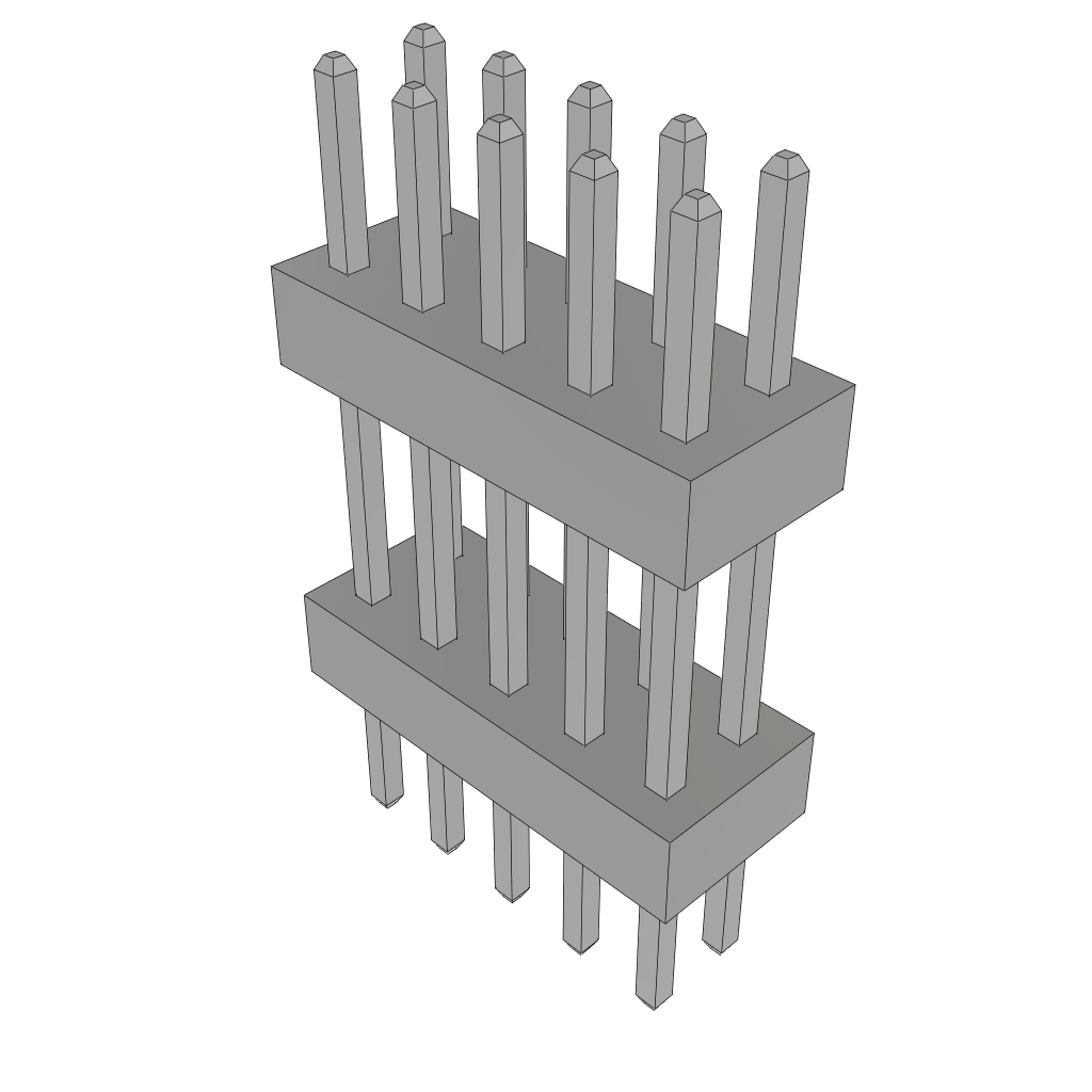 Flexible Board Stacking Header, 2.00 mm Pitch