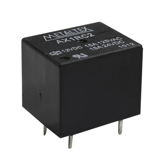 Electromechanical Relay 12VDC 400Ohm 15A SPDT(19x15.2x15.5)mm THT Miniature Relay