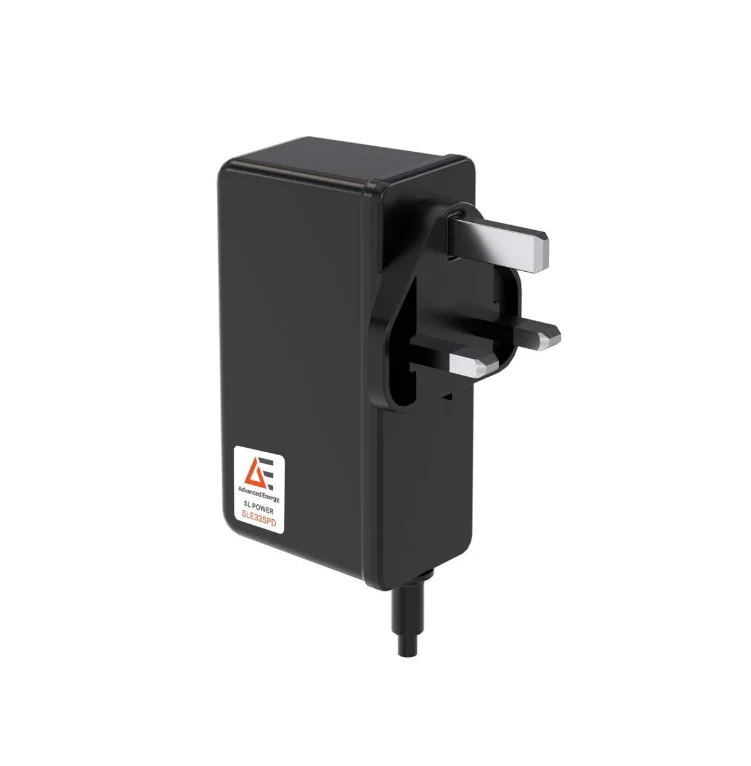 33 W USB‑C PD wall‑mount AC‑DC adapter, Medical/ITE, 2×MOPP