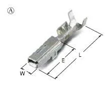 Crimp Terminal 20-22AWG Copper Alloy F 18mm Pre-Tin