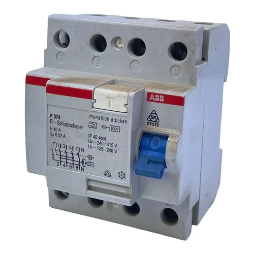 Circuit Breaker Residual Current 4Pole 25A 230V/400VAC